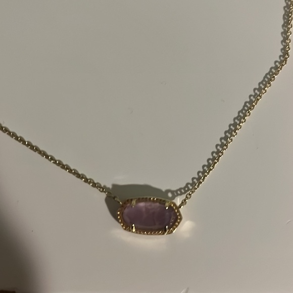 KENDRA SCOTT ELISA GOLD NECKLACE AMYTHST - Picture 2 of 3